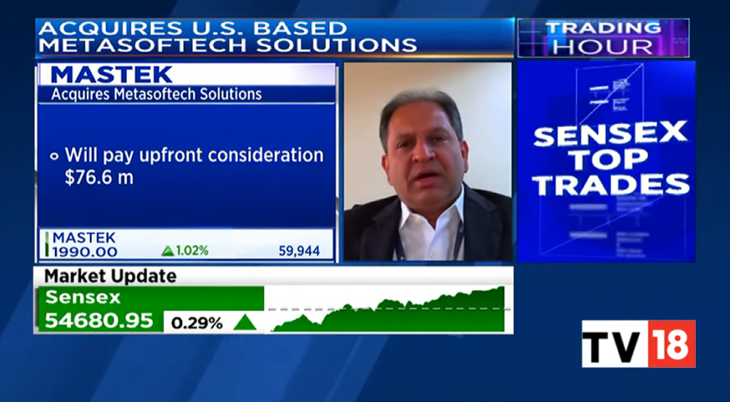 Hiral Chandrana Of Mastek Speaks On The Firm Acquiring Metasoftech Solutions
