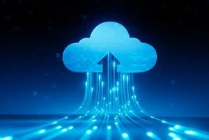 Cloud technology line light upload speed