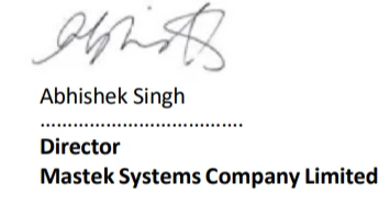 Abhishek Singh - Director, Mastek Systems Company Limited